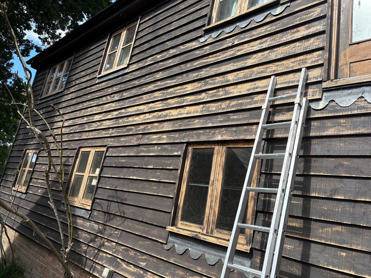 Weatherboard before repair