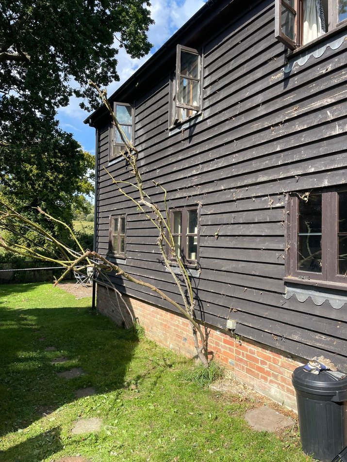 Weatherboard detail close-up